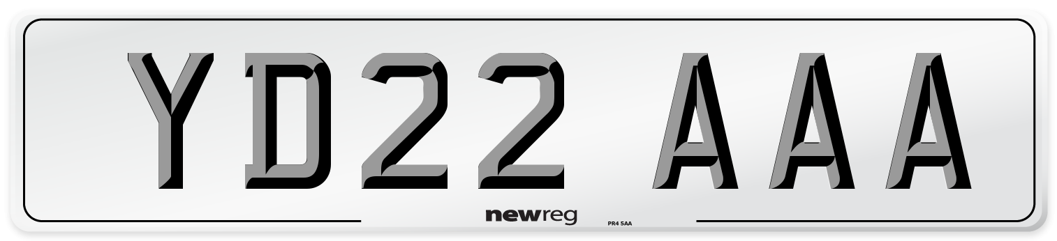 YD22 AAA Number Plate from New Reg
